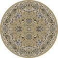 Art Carpet 5 Ft. Arabella Collection Traditional Border Woven Round Area Rug, Beige 841864102380